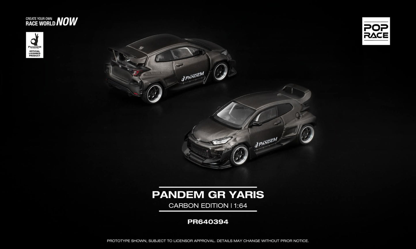 *Pre-Order* Pop Race Toyota GR Yaris Pandem Carbon Edition PR640394 1/64 Diecast