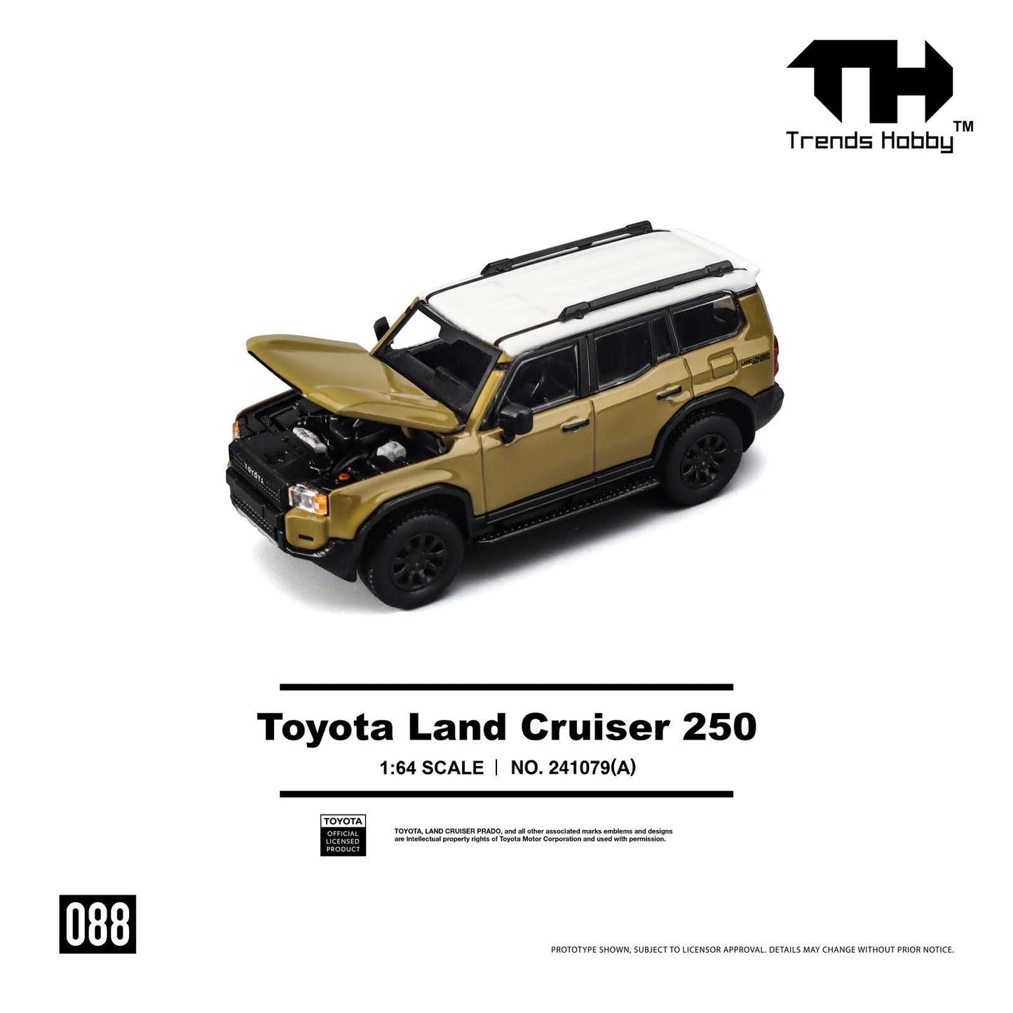 *Pre-Order* Trends Hobby Toyota Land Cruiser 250 SAND 241079A 1/64 Diecast