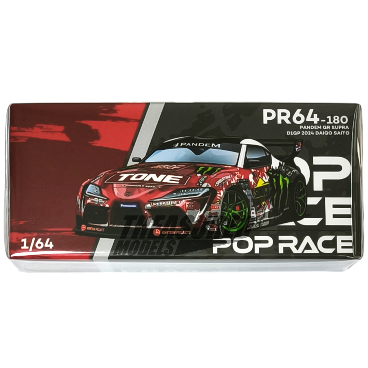 Pop Race Toyota Pandem GT Supra D1GP 2024 Daigo Saito PR640180 1/64 Die Cast