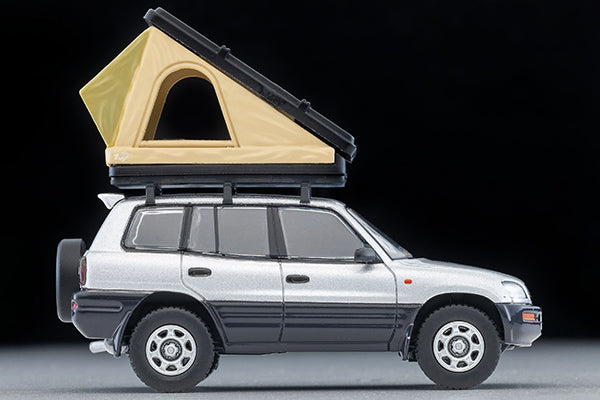 *Pre-Order* Tomica Limited Vintage Neo Toyota RAV4J V (Silver) with tent LV-N354c 1/64 Die Cast
