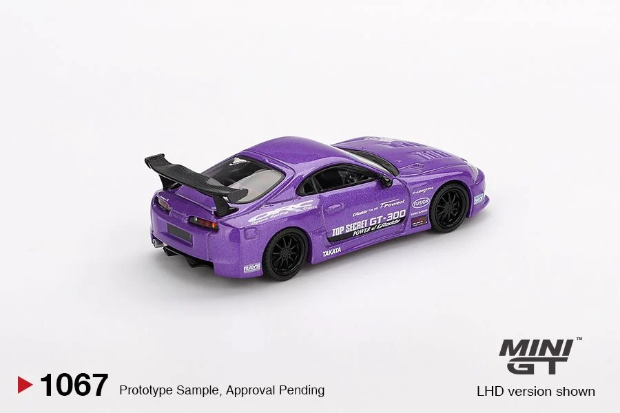 *Pre-Order* Mini GT Toyota Supra A80 Top Secret GT300 Top Secret Purple MGT01067 1/64 Die Cast
