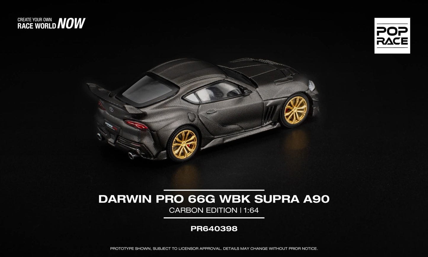*Pre-Order* Pop Race Toyota Supra A90 Darwin Pro 66G WBK Carbon Edition PR640398 1/64 Die Cast