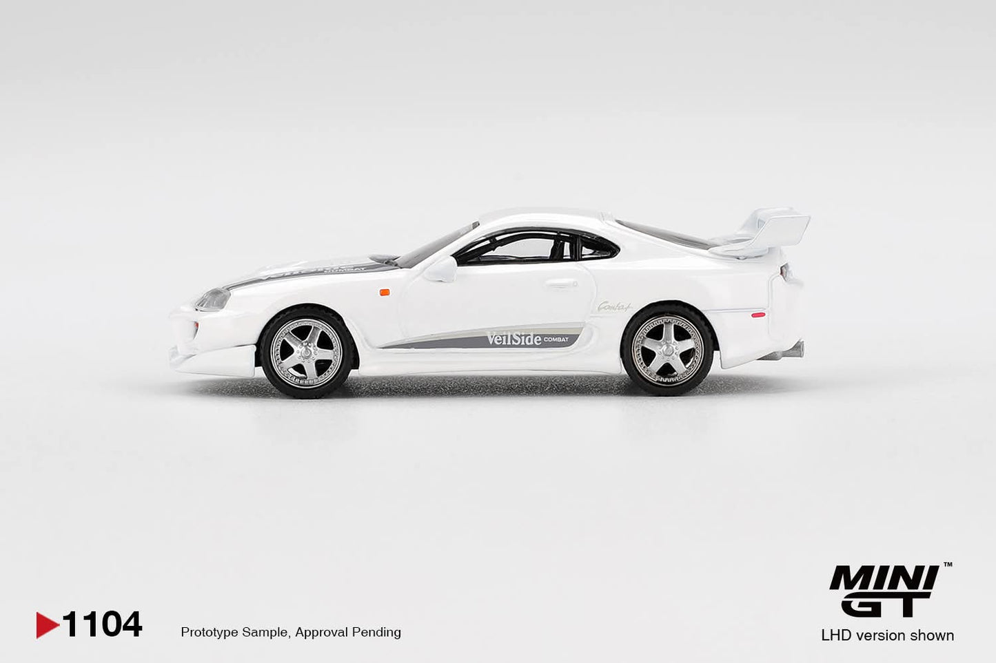 Mini GT Toyota Supra VeilSide Combat V-I White MGT01104 1/64 Diecast