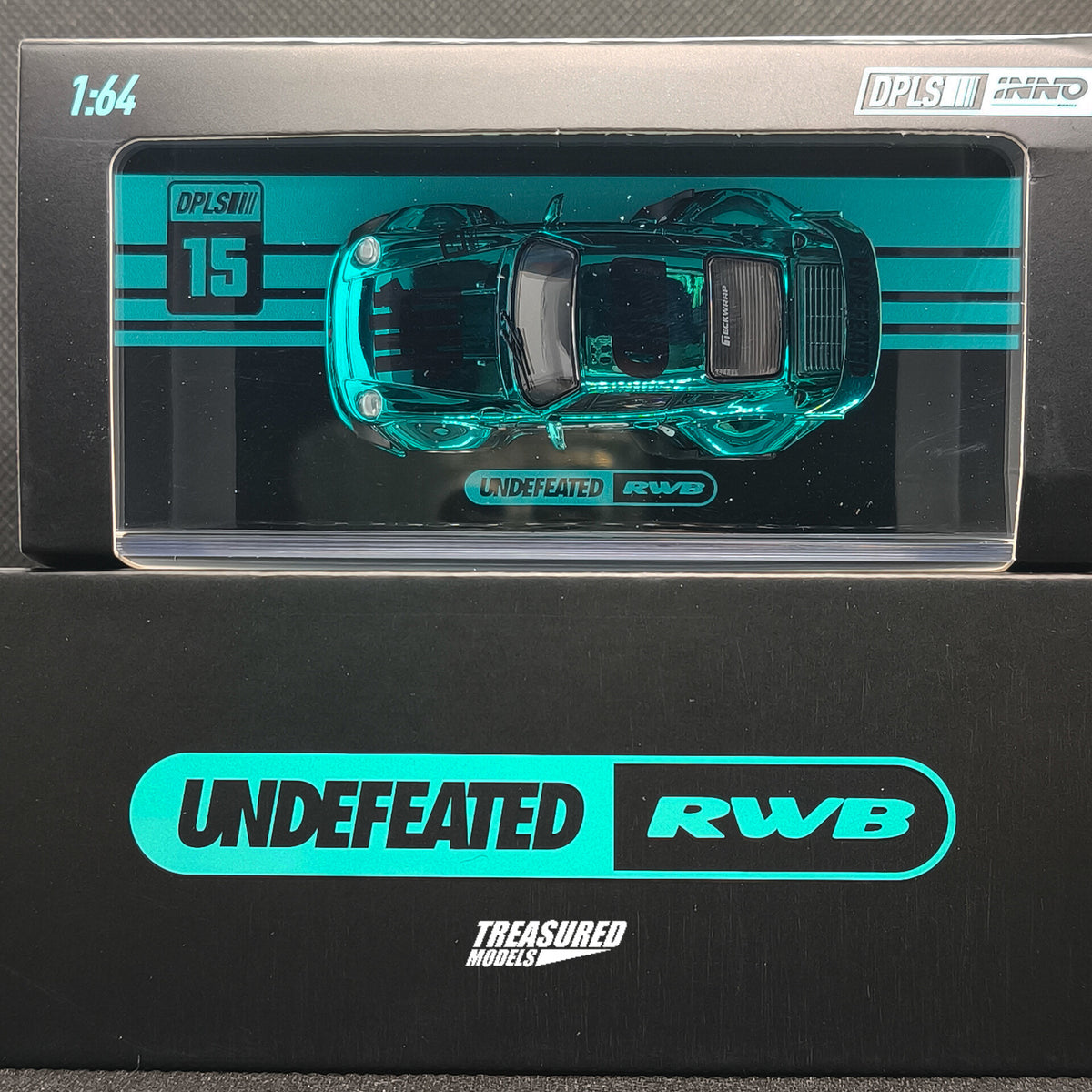 CHASE! Inno64 Undefeated RWB DPLS Chrome Blue TAS2026 1/64 Diecast