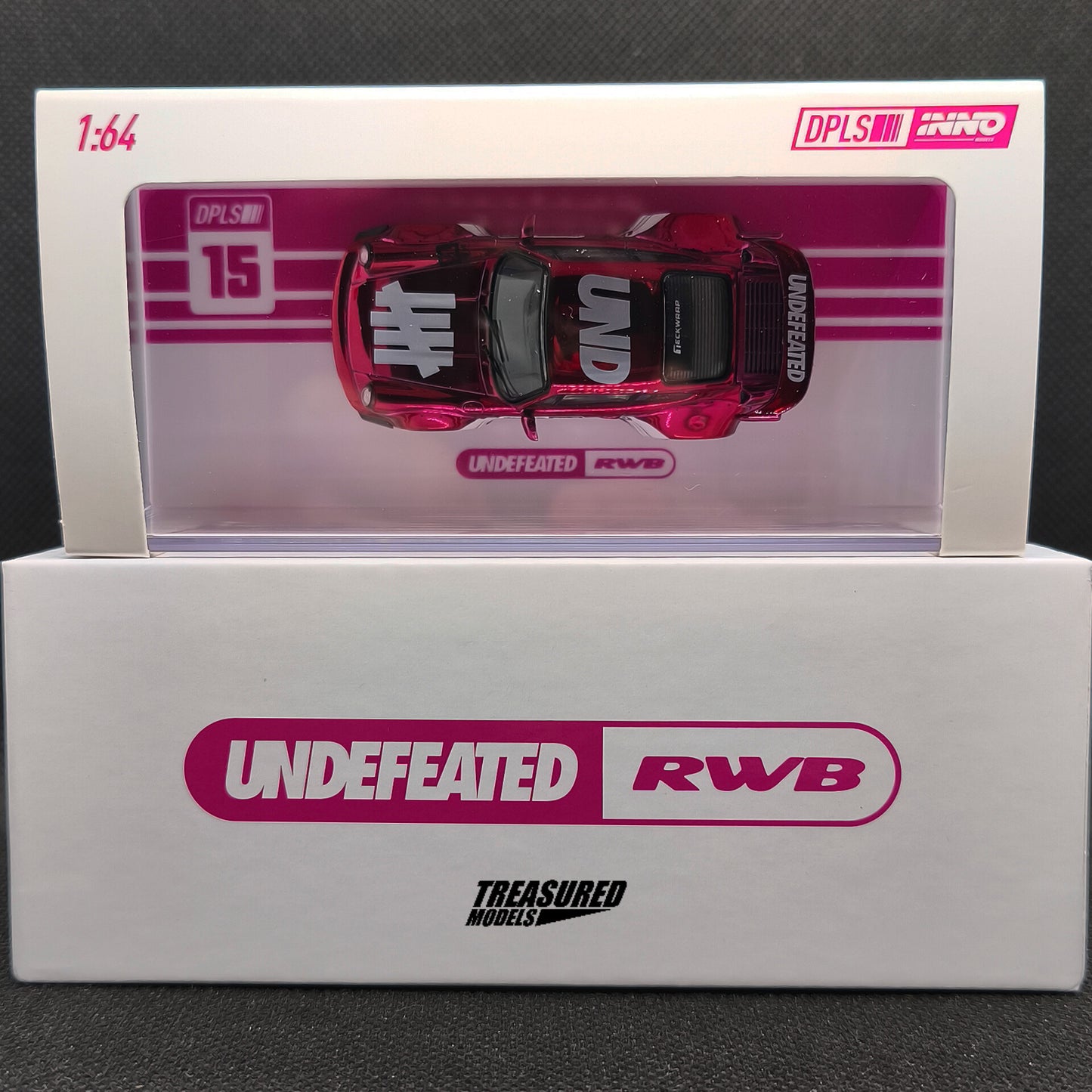 CHASE! Inno64 Undefeated RWB DPLS Chrome Pink TAS2026 1/64 Diecast