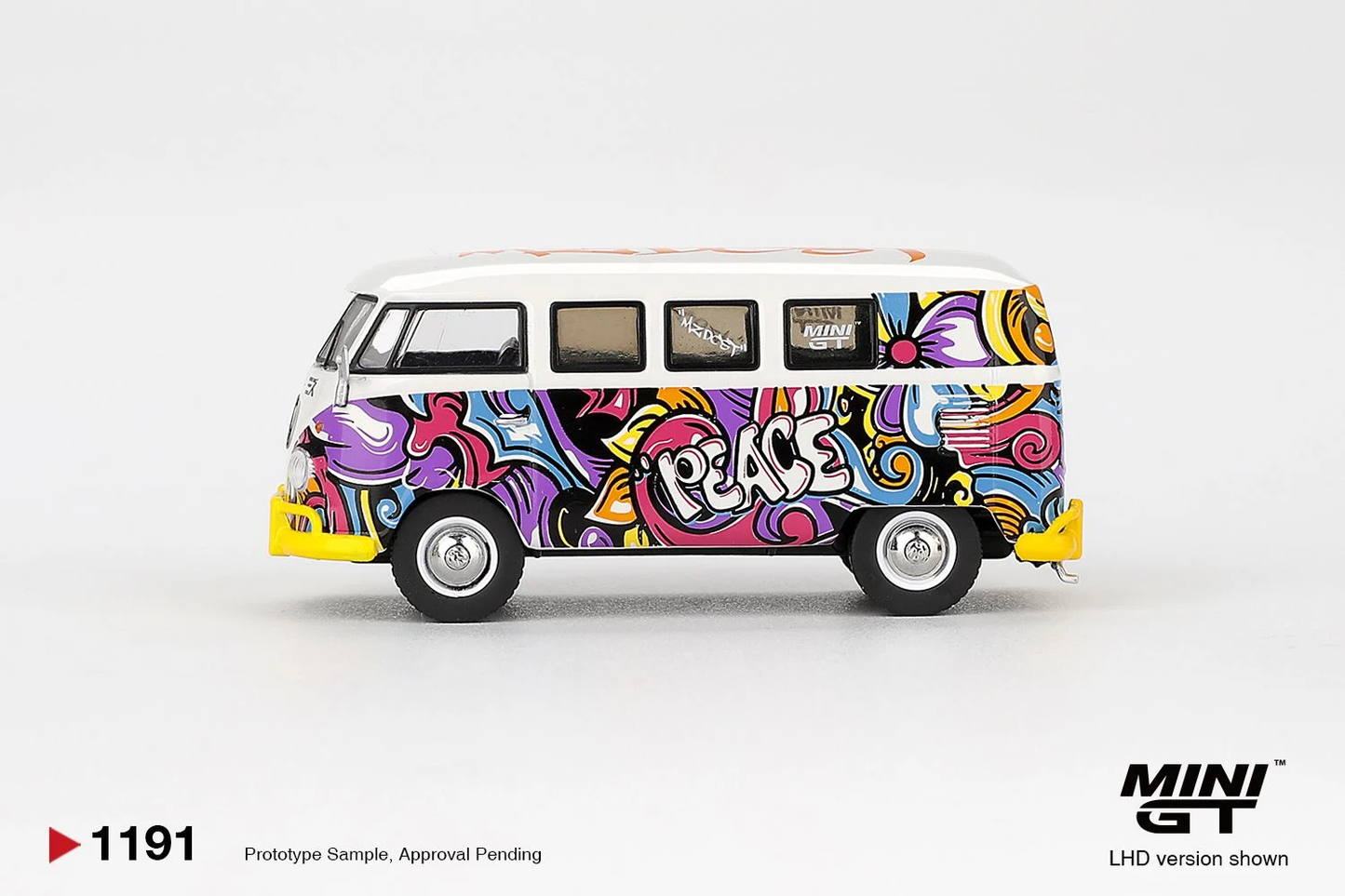 Mini GT Volkswagen T1 Microbus Mizu Design Blister Packaging MGT01191-BL 1/64 Diecast