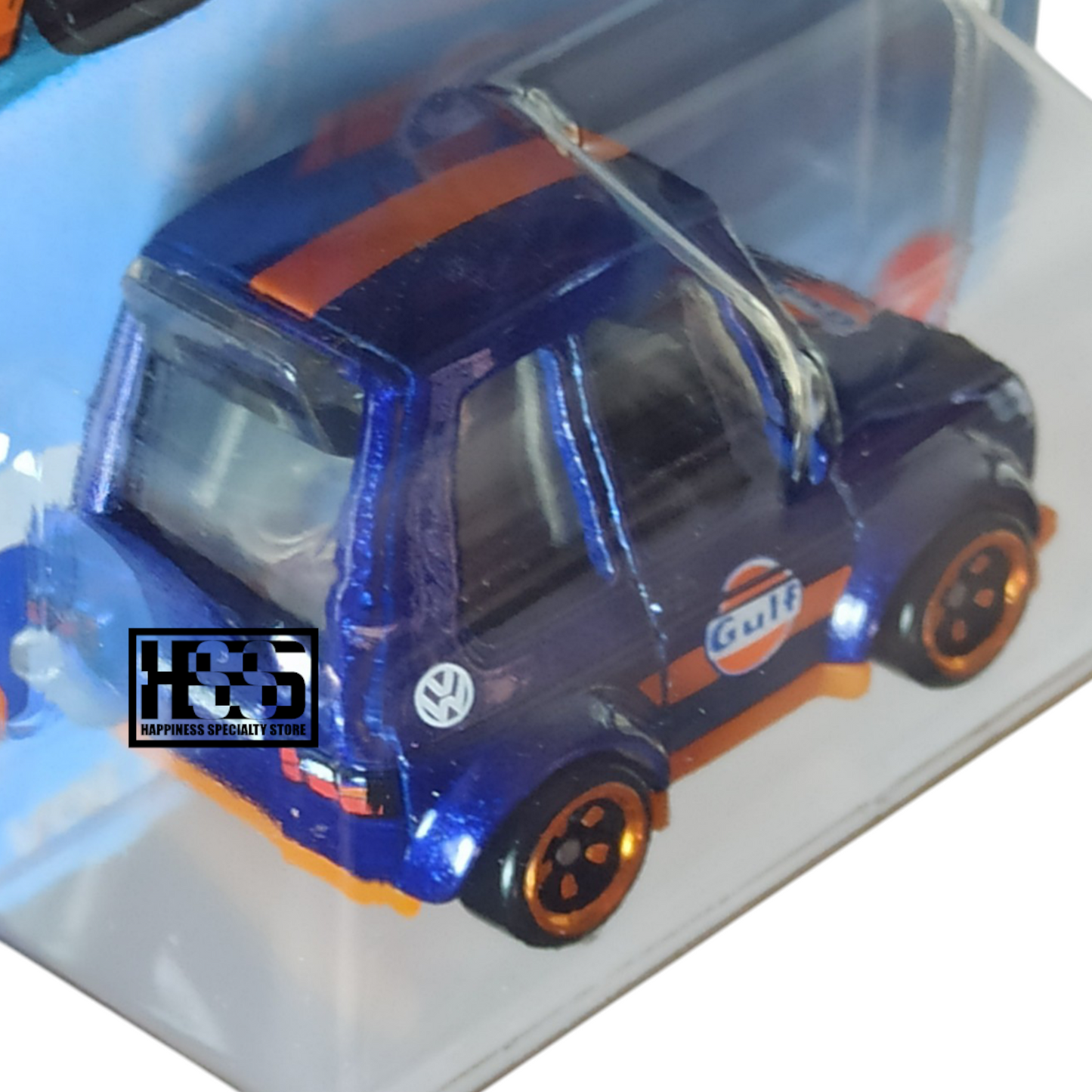 Hot Wheels Volkswagen Tooned Golf MK1 Metalflake Dark Blue 2025 Silver Series Tooned Gulf 1/64 Die Cast