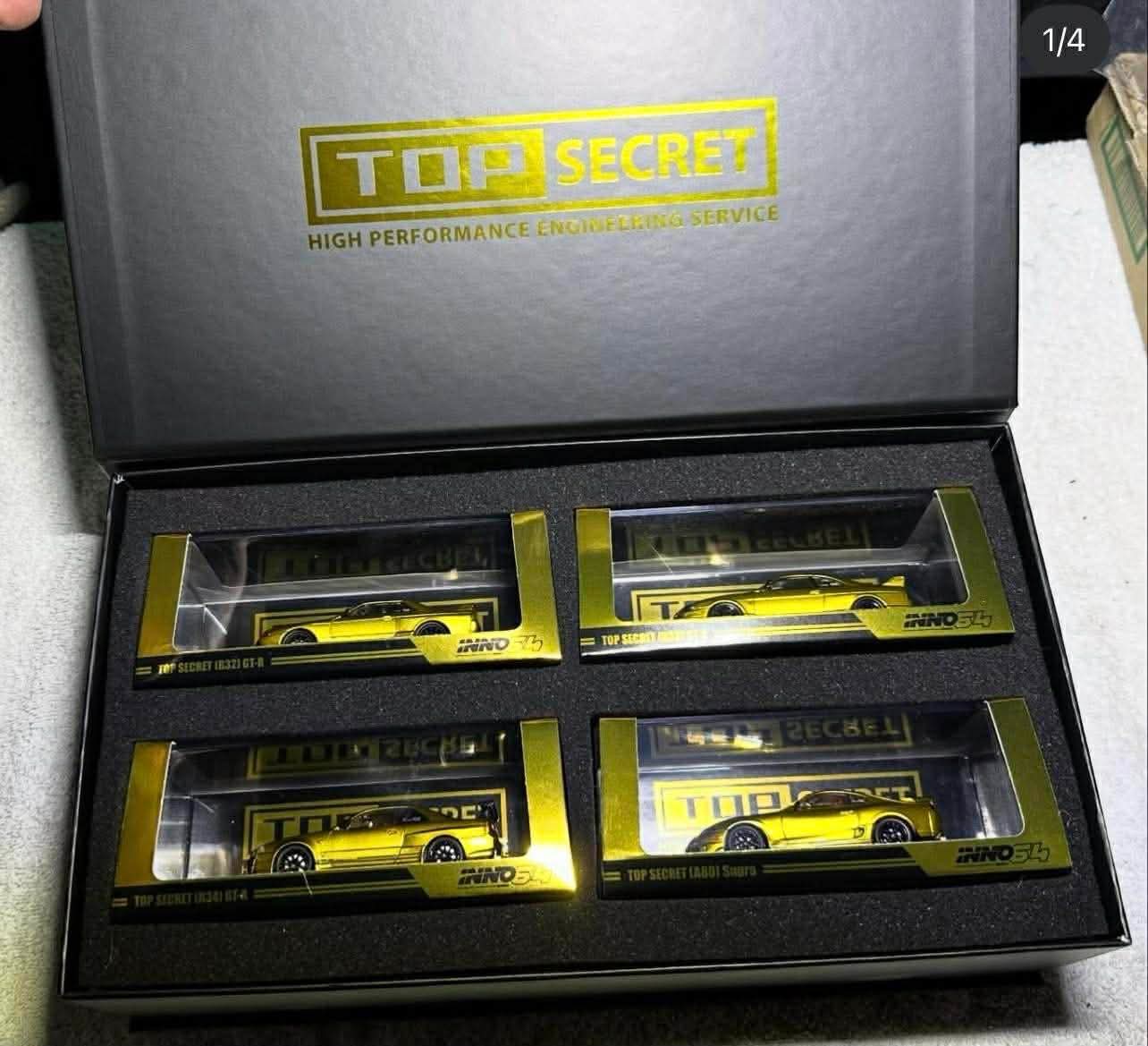 [TAS2026] Top Secret 4pcs Box Set R32 R33 R34 Supra TAS 2026 Event Exclusive 1/64 Diecast
