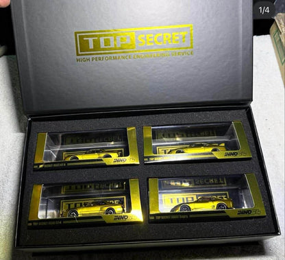 [TAS2026] Top Secret 4pcs Box Set R32 R33 R34 Supra TAS 2026 Event Exclusive 1/64 Diecast