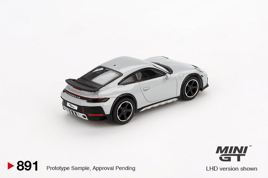 Mini GT Porsche 911 Dakar Ice Gray Metallic MGT00891 1/64 Die Cast