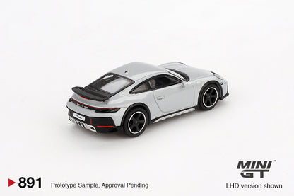 Mini GT Porsche 911 Dakar Ice Gray Metallic MGT00891 1/64 Die Cast