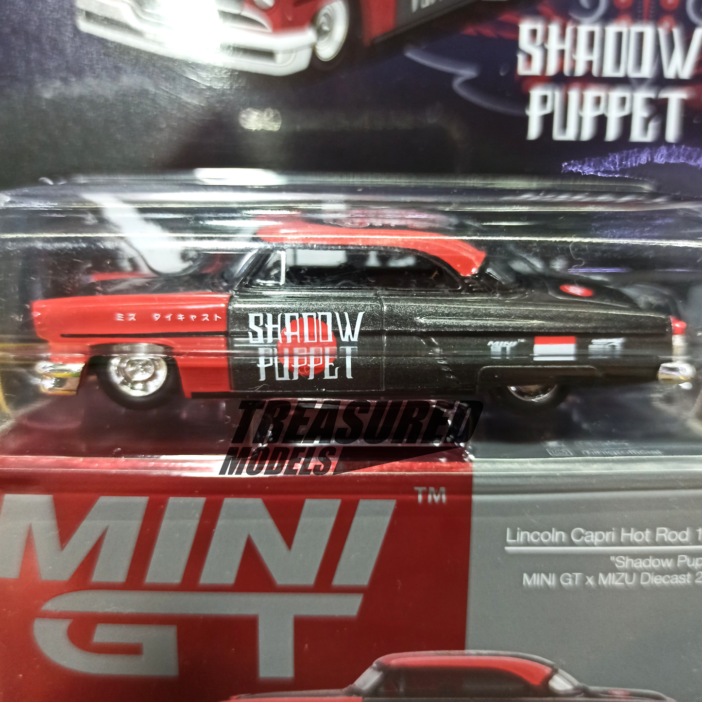 Mini GT 874 Lincoln Capri Hot Rod 1954 Shadow Puppet Mizu MiJo 1/64 Die Cast