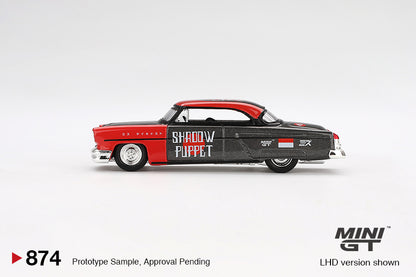 Mini GT 874 Lincoln Capri Hot Rod 1954 Shadow Puppet Mizu MiJo 1/64 Die Cast