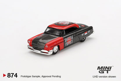 Mini GT 874 Lincoln Capri Hot Rod 1954 Shadow Puppet Mizu MiJo 1/64 Die Cast