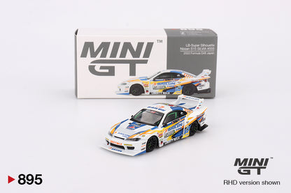 Mini GT Nissan LB-Super Silhouette S15 Silvia #555 2023 Formula Drift Japan MGT00895 1/64 Die Cast