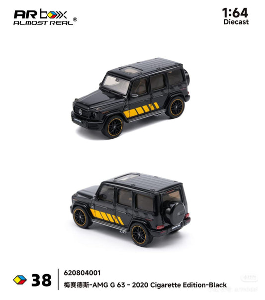 Almost Real AR Box AMG G 63 2020 Cigarete Edition Black 38 620804001 1/64 Diecast