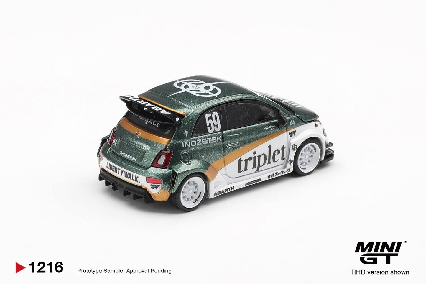 [Pre-Order] Mini GT Abarth 595 LB-WORKS  TY Edition MGT01216 1/64 Diecast