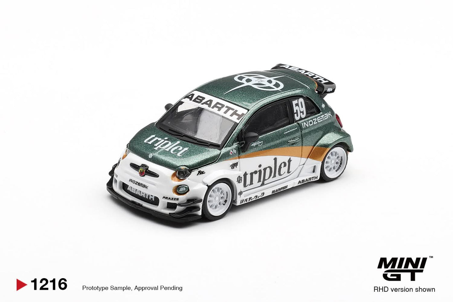 [Pre-Order] Mini GT Abarth 595 LB-WORKS  TY Edition MGT01216 1/64 Diecast