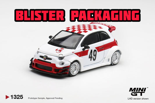 [Pre-Order] Mini GT Abarth 595 LB-WORKS x Abas Works 1000 TC Tribute Blister Packaging MGT01325-BL 1/64 Diecast