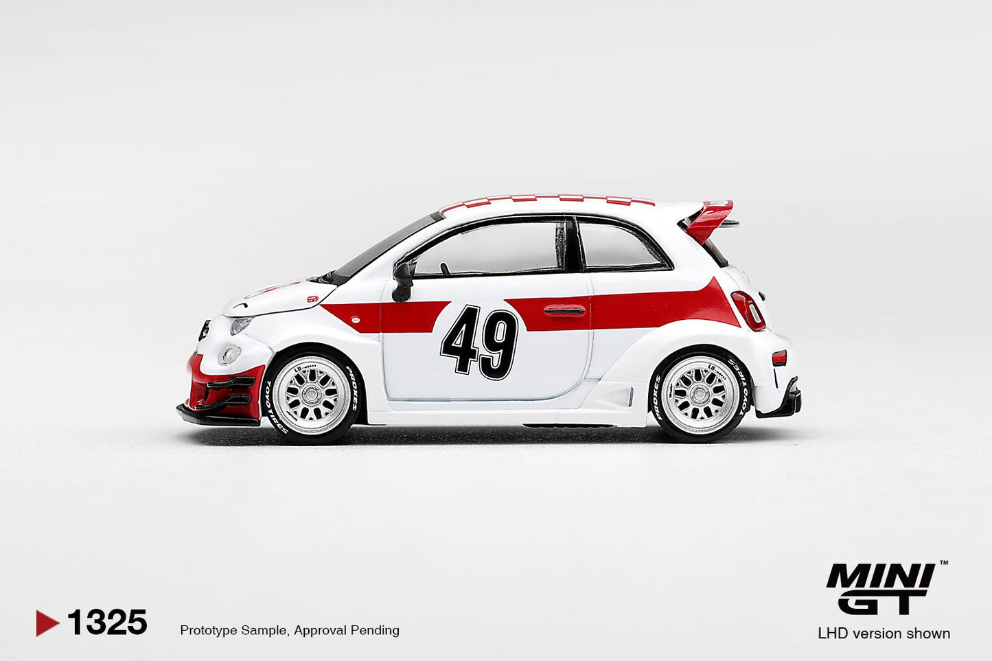 [Pre-Order] Mini GT Abarth 595 LB-WORKS x Abas Works 1000 TC Tribute MGT01325 1/64 Diecast
