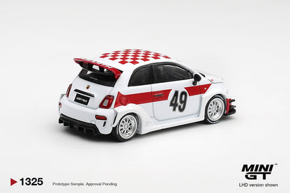 [Pre-Order] Mini GT Abarth 595 LB-WORKS x Abas Works 1000 TC Tribute MGT01325 1/64 Diecast