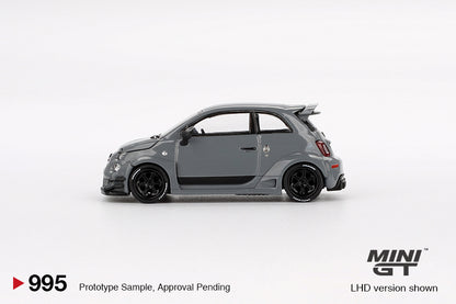 Mini GT Abarth 595 LB-WORKS x Abas Works Grey MGT00995 1/64 Die Cast