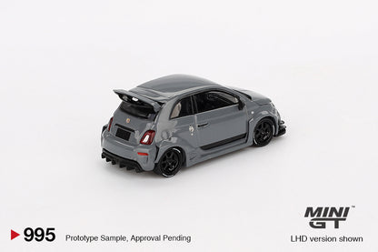 Mini GT Abarth 595 LB-WORKS x Abas Works Grey MGT00995 1/64 Die Cast