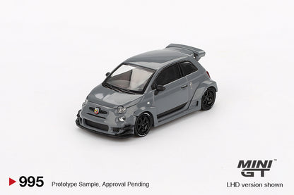 Mini GT Abarth 595 LB-WORKS x Abas Works Grey MGT00995 1/64 Die Cast