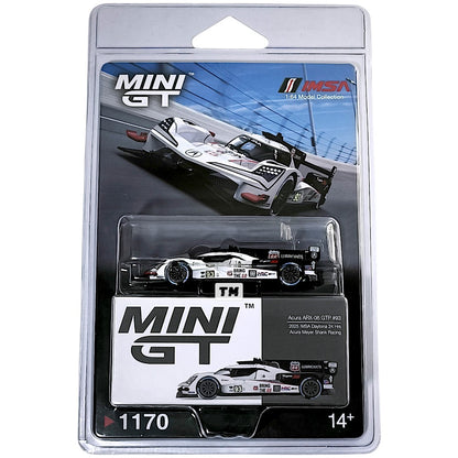 Mini GT Acura ARX-06 GTP #93 Acura Meyer Shank Racing 2025 IMSA Daytona 24 Hrs Blister Packaging MGT01170-BL 1/64 Diecast