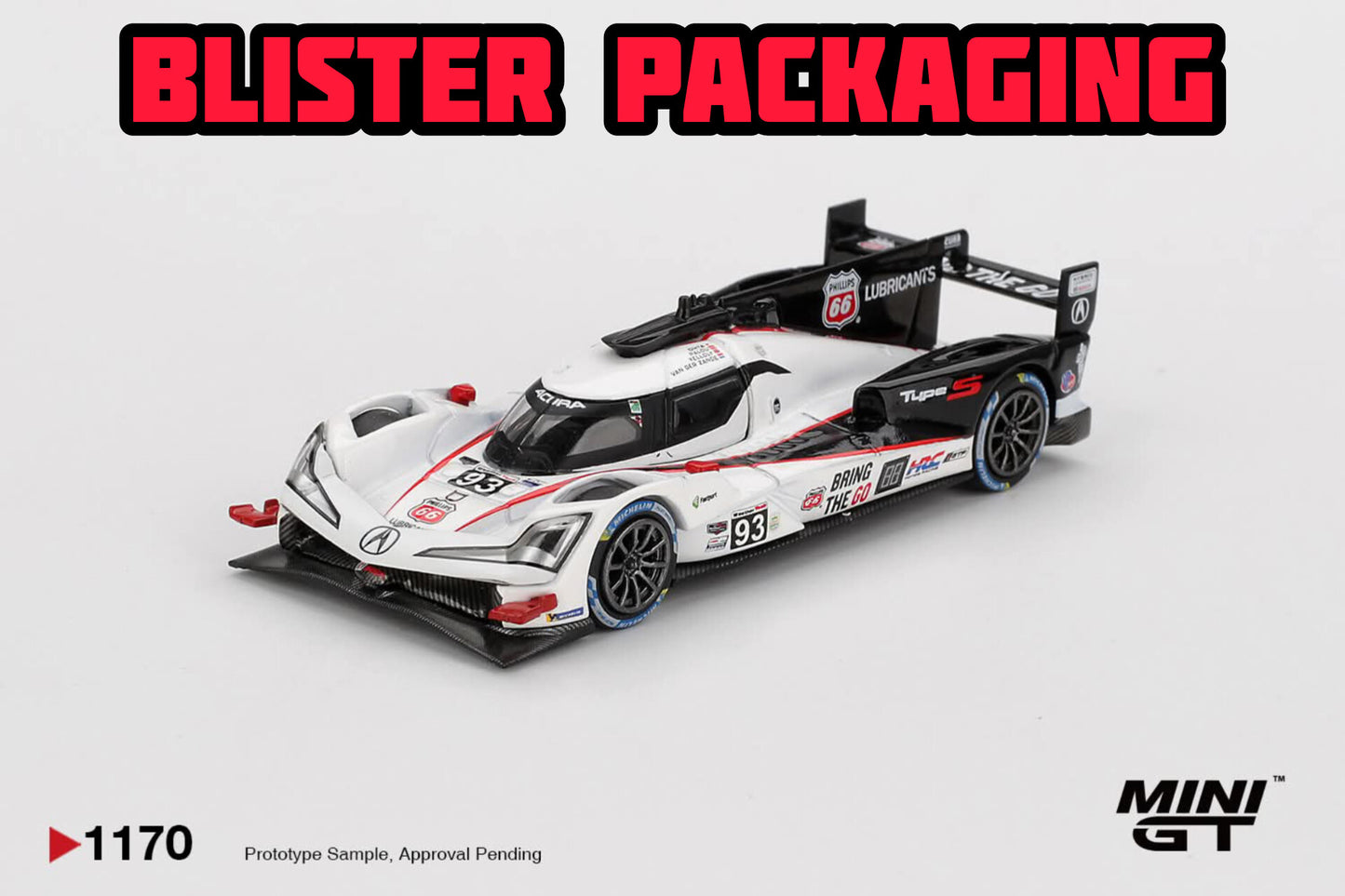 [Pre-Order] Mini GT Acura ARX-06 GTP #93 Acura Meyer Shank Racing 2025 IMSA Daytona 24 Hrs Blister Packaging MGT01170 1/64 Diecast