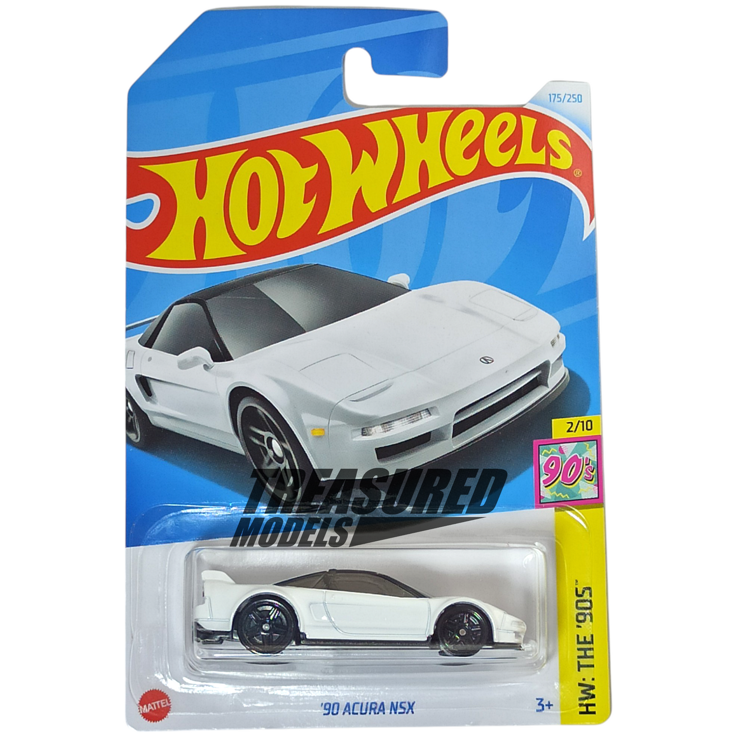 Hot Wheels Acura NSX White 2024 HW The 90s 1/64 Die Cast