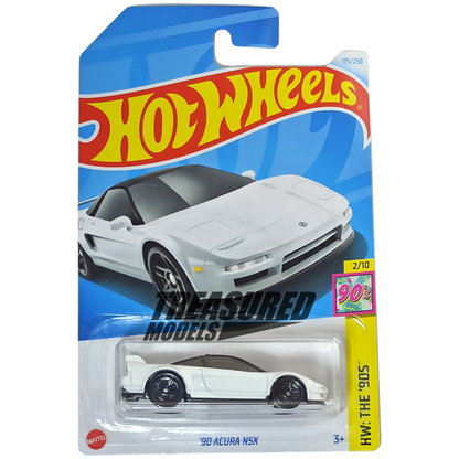 Hot Wheels Acura NSX White 2024 HW The 90s 1/64 Die Cast