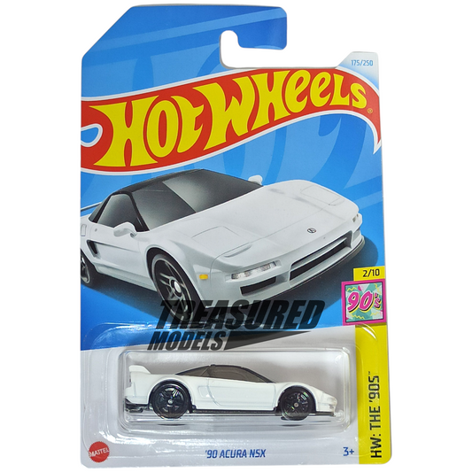 Hot Wheels Acura NSX White 2024 HW The 90s 1/64 Die Cast