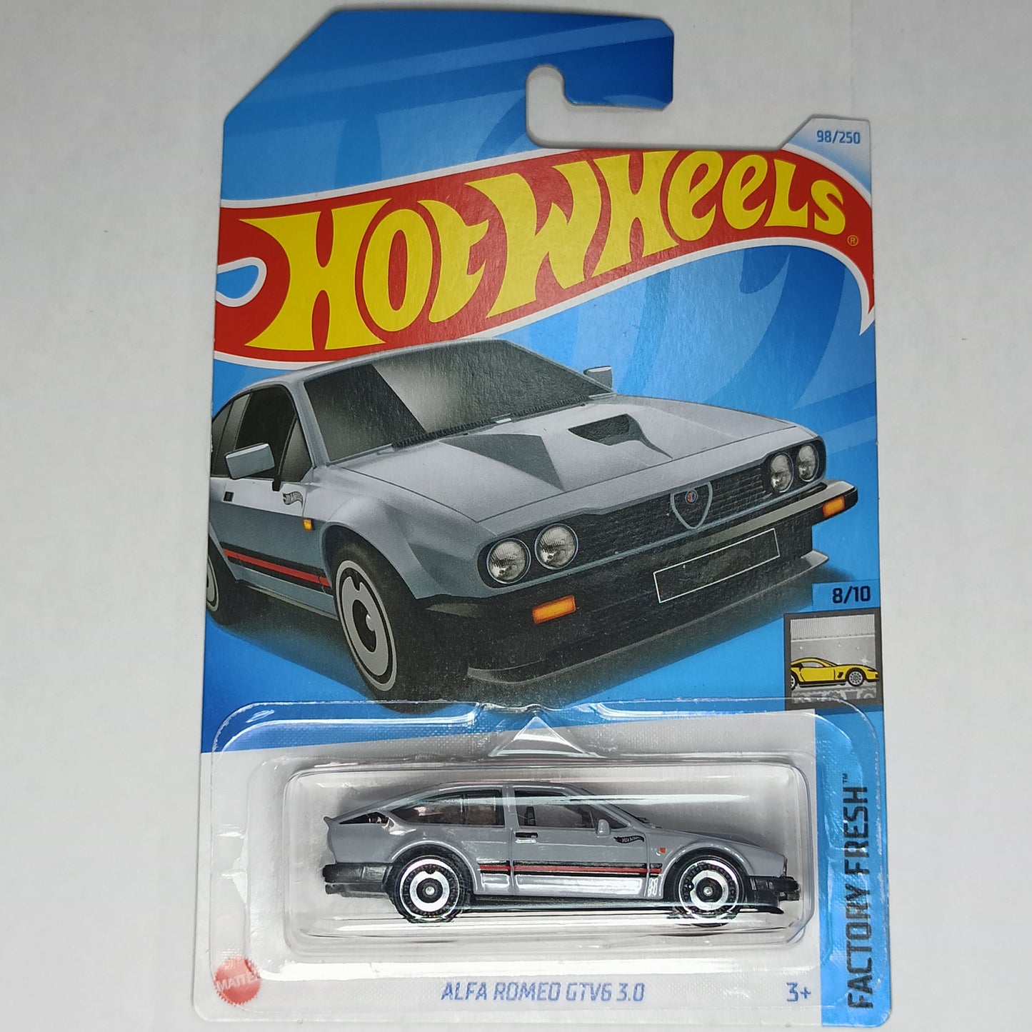 Hot Wheels Alfa Romeo GTV6 3.0 Light Gray 2024 Factory Fresh