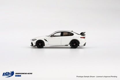 BBR Models Alfa Romeo Giulia GTAm White BBRDIE6426 1/64 Diecast