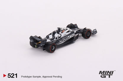 Mini GT AlphaTauri AT03 #22 Yuki Tsunoda 2022 F1 Petersen Automotive Museum Exclusive Blister Packaging MGT00521 1/64 Diecast
