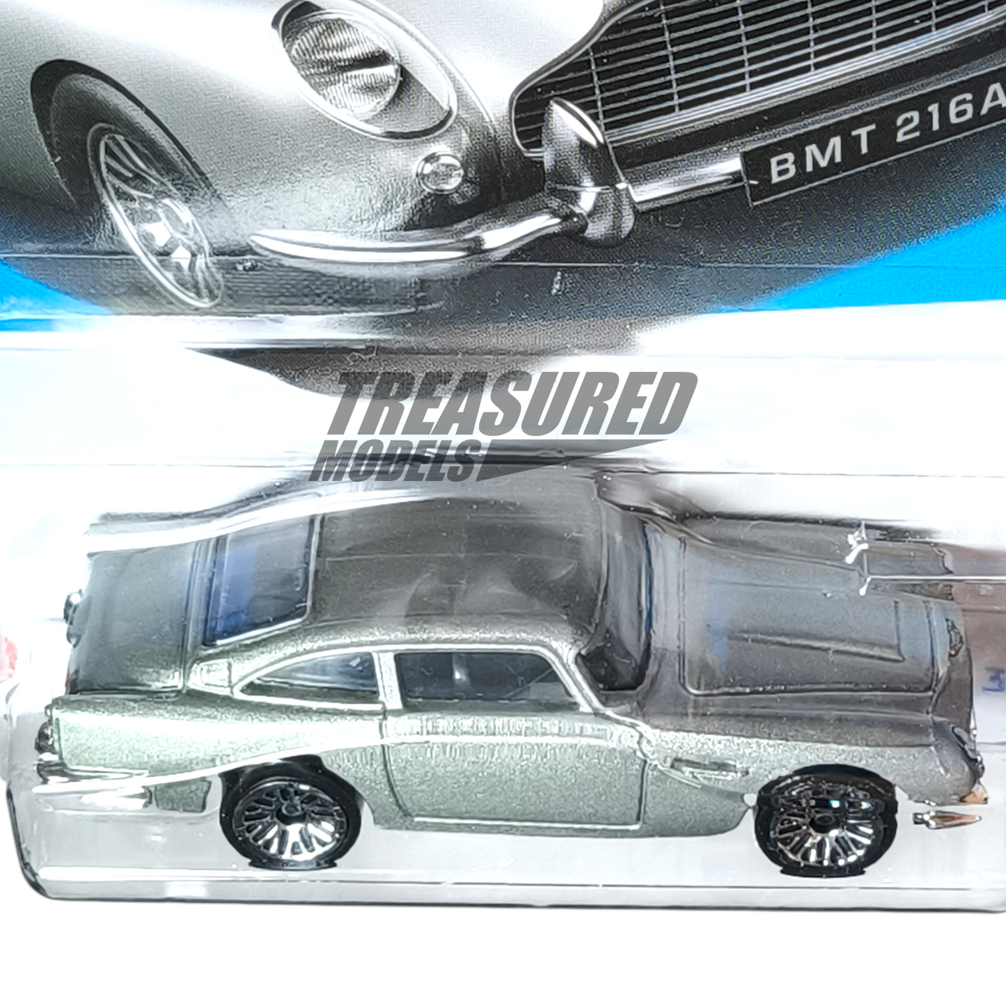 Hot Wheels Aston Martin 1963 DB5 Metalflake Silver 2024 Main Line HW Screen Time 1/64 Die Cast