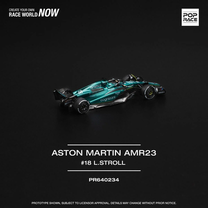 Pop Race Aston Martin AMR23 #18 Lance Stroll PR640234 1/64 Diecast