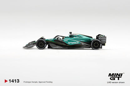 [PRE-ORDER] MINI GT Aston Martin AMR24 #18 Lance Stroll 2024 F1 2024 Las Vegas GP MGT01413 1/64 Diecast