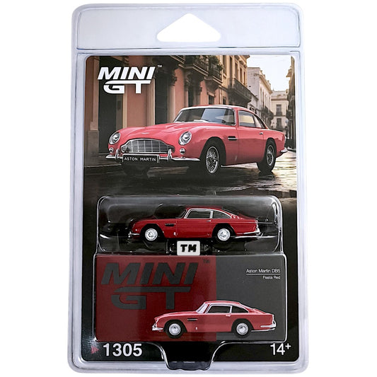 MINI GT Aston Martin DB5 Fiesta Red Blister Packaging MGT01305-BL 1/64 Diecast