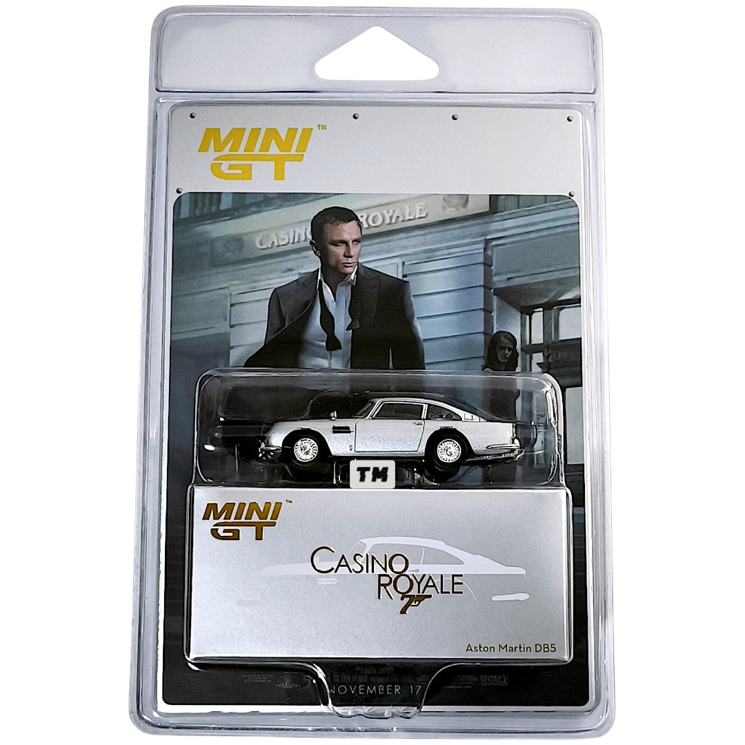 Mini GT Aston Martin DB5 “Casino Royale” English Card MGT00909E 1/64 Diecast