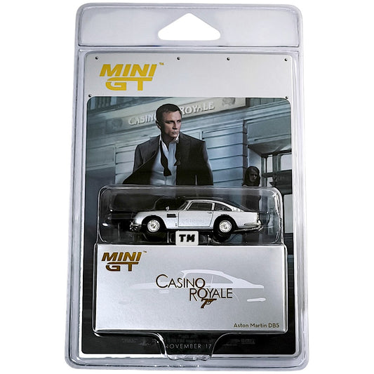 Mini GT Aston Martin DB5 “Casino Royale” English Card MGT00909E 1/64 Diecast