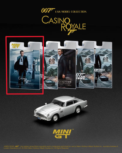 [Pre-Order] Mini GT Aston Martin DB5  “Casino Royale” English Card MGT00909 1/64 Diecast