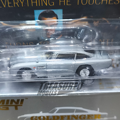 Mini GT Aston Martin DB5 “Goldfinger” English Version Blister Packaging MGT00900-007E 1/64 Diecast