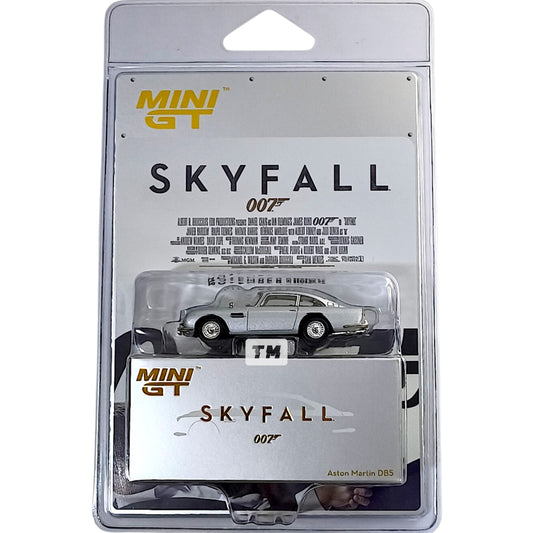 Mini GT Aston Martin DB5 “Skyfall” English Poster MGT00913E 1/64 Diecast