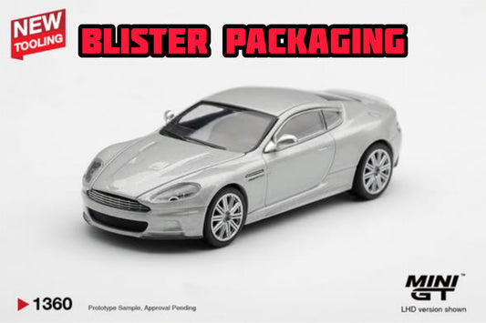 [Pre-Order] Mini GT Aston Martin DBS 2008 Lightning Silver Blister Packaging MGT01360-BL 1/64 Diecast