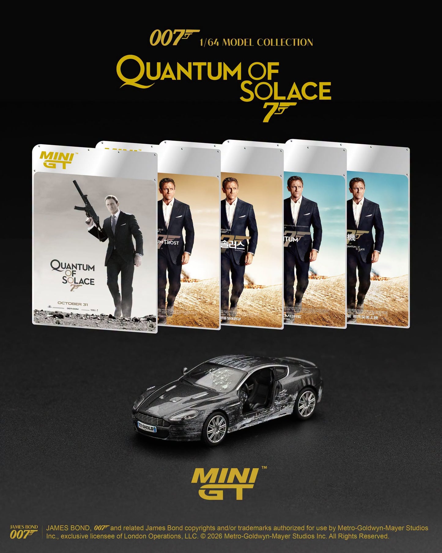 [Pre-Order] Mini GT Aston Martin DBS Quantum of Solace English Version MGT00924-007E 1/64 Diecast