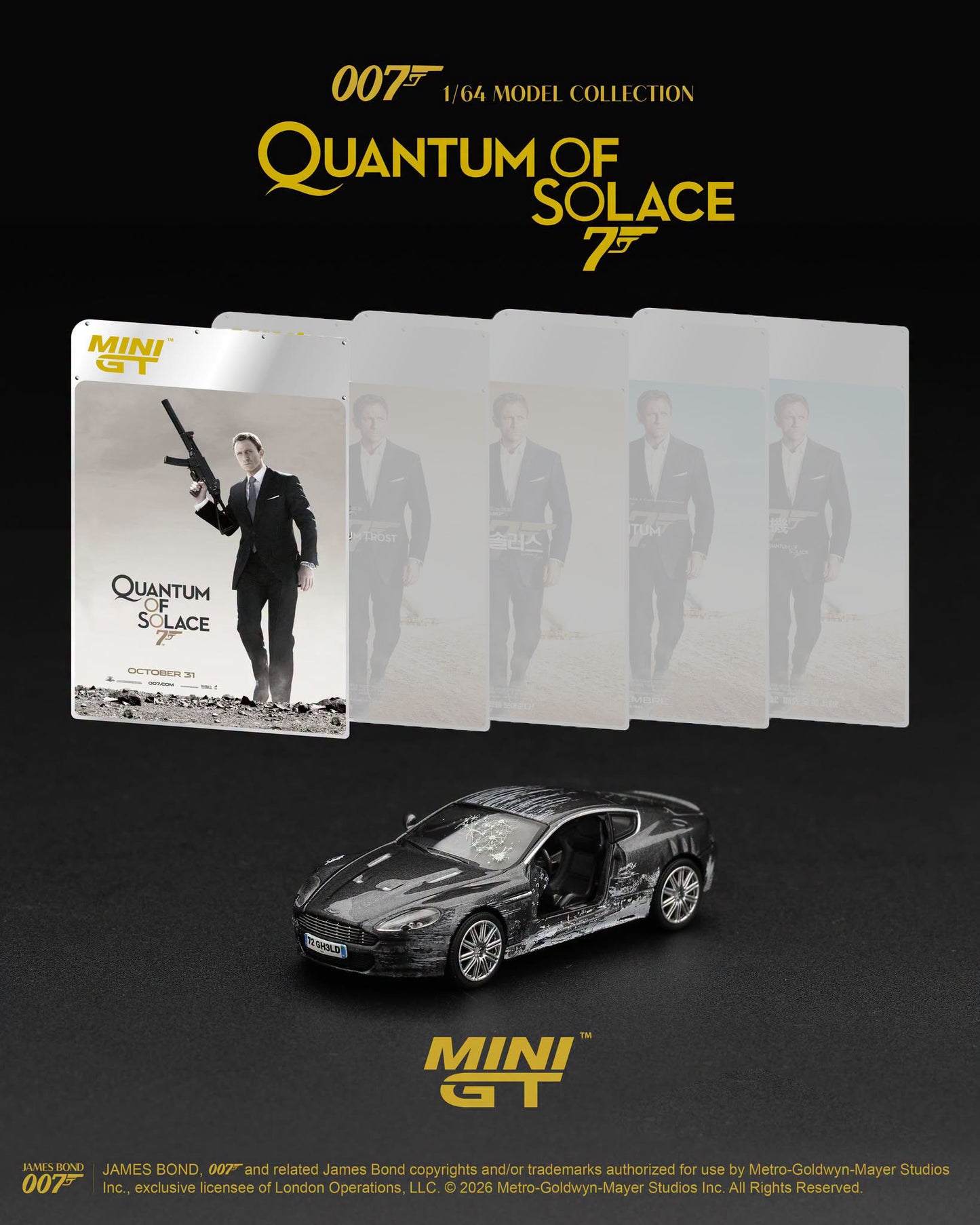 [Pre-Order] Mini GT Aston Martin DBS Quantum of Solace English Version MGT00924-007E 1/64 Diecast