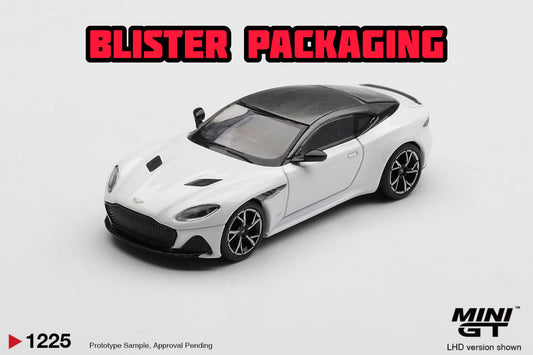 [Pre-Order] Mini GT Aston Martin DBS Stratus White Blister Packaging MGT01225BL 1/64 Diecast