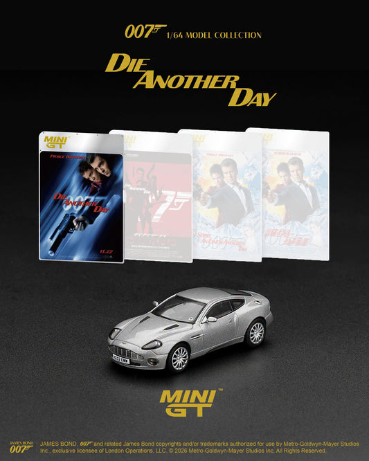 [PRE-ORDER] MINI GT Aston Martin V12 Vanquish Die Another Day English Poster MGT00926E 1/64 Diecast